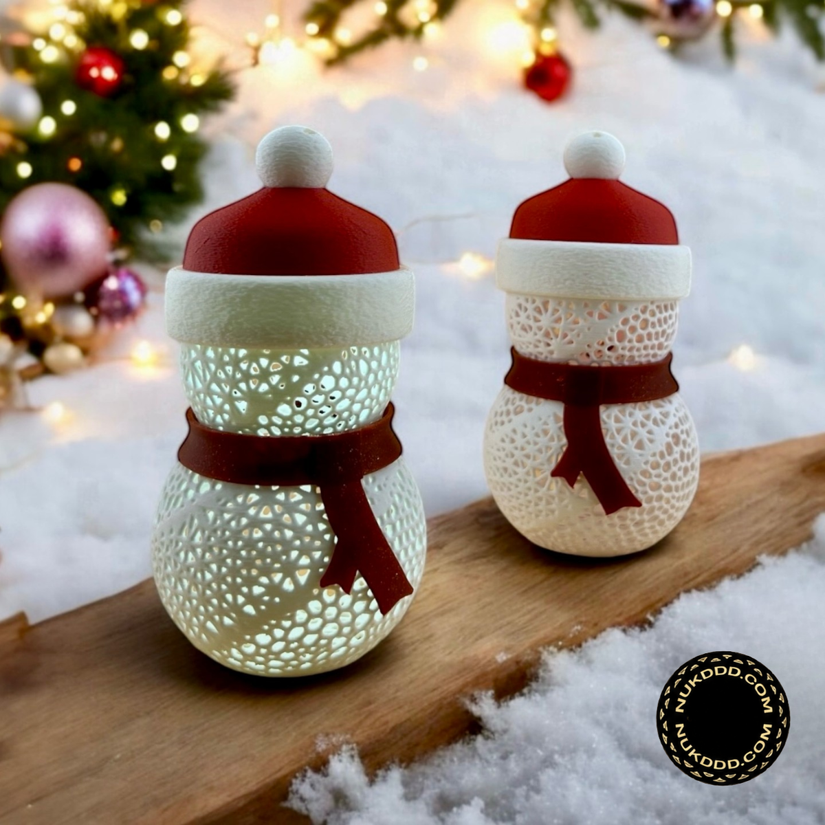 Snowman tealight pendant