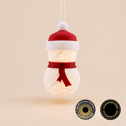 Snowman tealight pendant