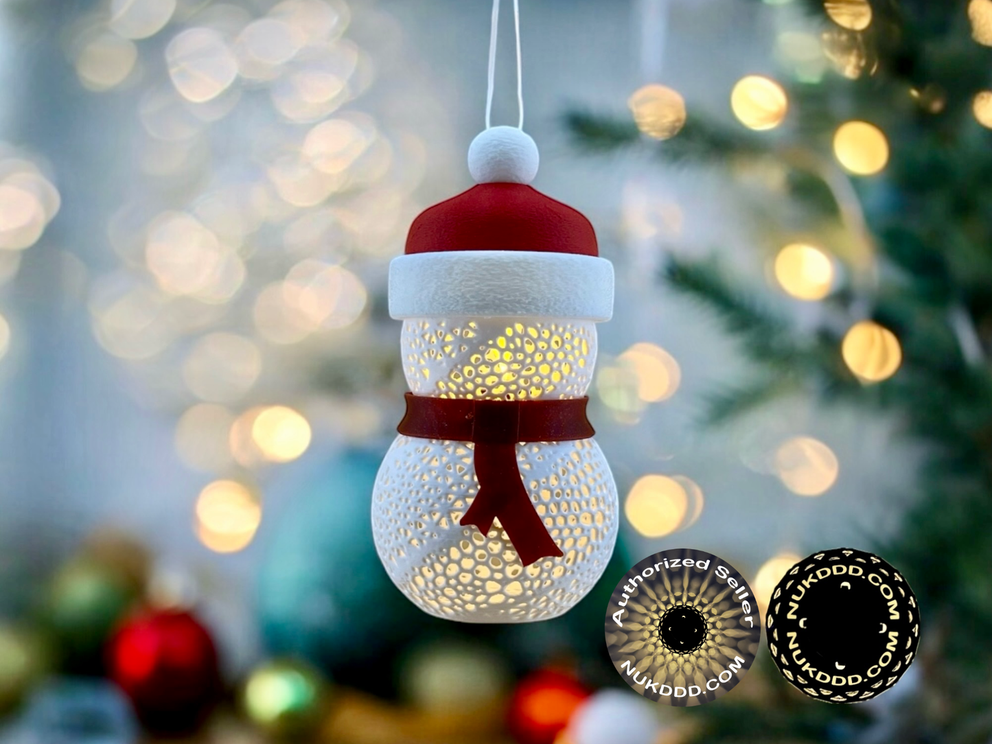 Schneemann Teelichtanhänger