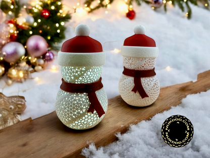 Schneemann Teelichtanhänger